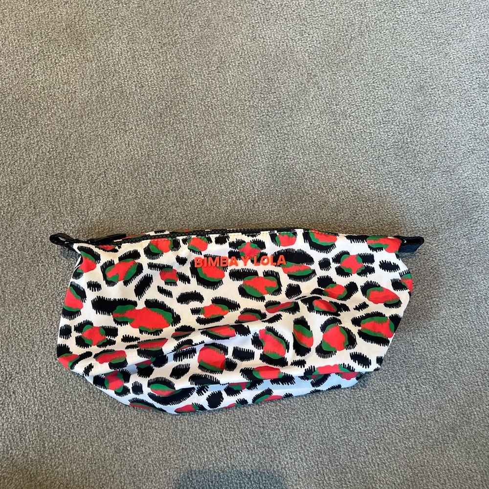 Bimba Y Lola Multicolor Leopard Print Clutch